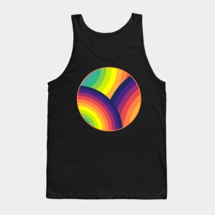 Abstract Circle Rainbow Tank Top